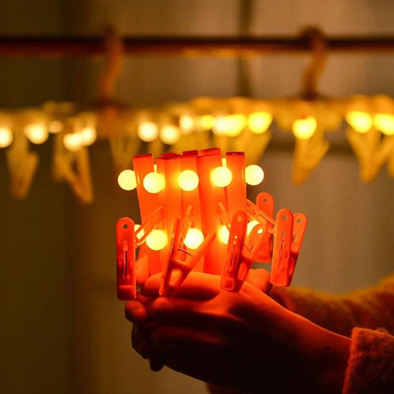 8 фото зажимов 15 LED одежда складные подвесные светильники для подвешивания