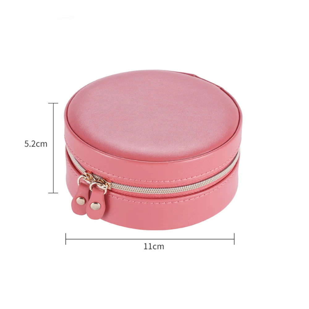 Серьги шкатулка для украшений кожаное кольцо держатель портативный ювелирные