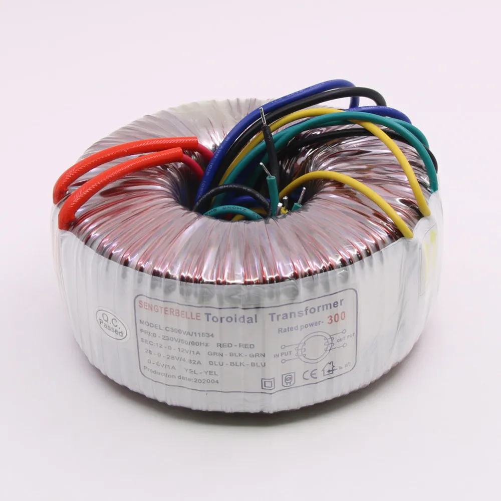 Тороидальный трансформатор из чистой меди 300 Вт (ВА) для усилителя