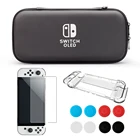 Набор прозрачных чехлов для Nintendo Switch Oled, дорожная сумка для переноски Ns Oled, защита игровой консоли и протектор экрана