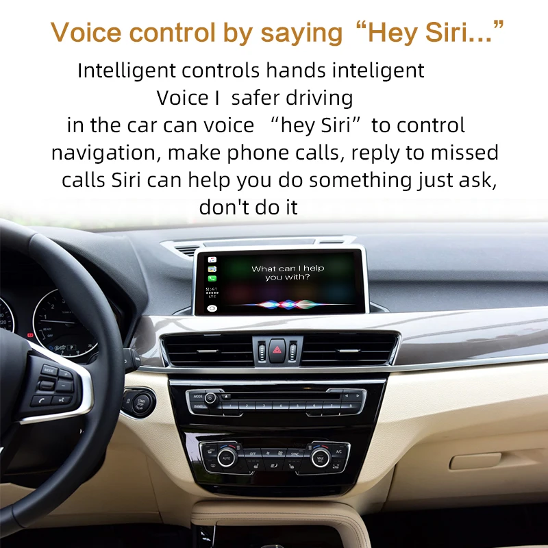 Sinairyu wifi беспроводная Apple Carplay Модифицированная X1 F48 NBT 2013-2017 для BMW Поддержка камеры