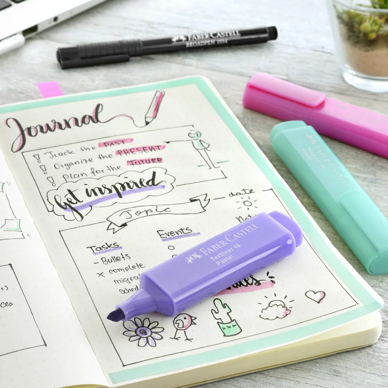 Новинка флуоресцентные маркеры Faber Castell многоцветная ручка милые канцелярские