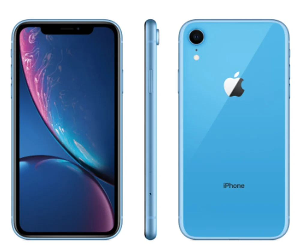 Разблокированный Apple iPhone XR ram 3 ГБ rom 64 Гб/128 Гб мобильный телефон LTE 6,1 дюймов шестиядерный IOS отпечаток пальца лица ID NFC