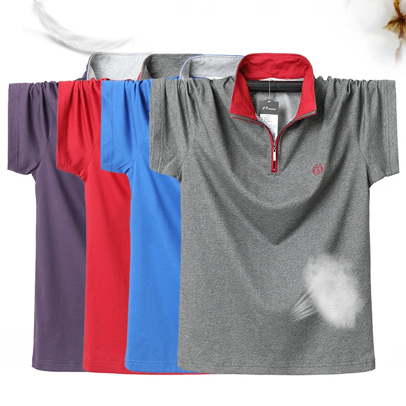 Мужская рубашка поло 2020 новые летние с коротким рукавом стоячий воротник свободные топы в стиле кэжуал
