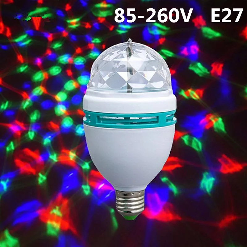 Цветная (RGB) светодиодный ламповое дежурное освещение 220V 110V E27 свет лампы