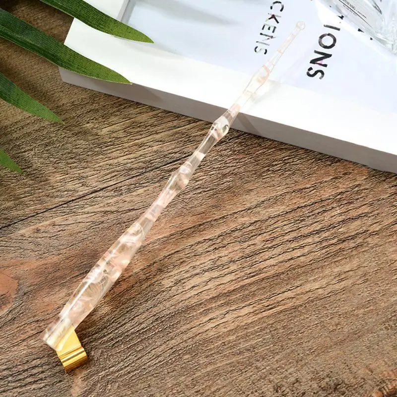 

New Starry Sky English Oblique Calligraphy Scrip Dip Pen Nib Holder Resin Fountain