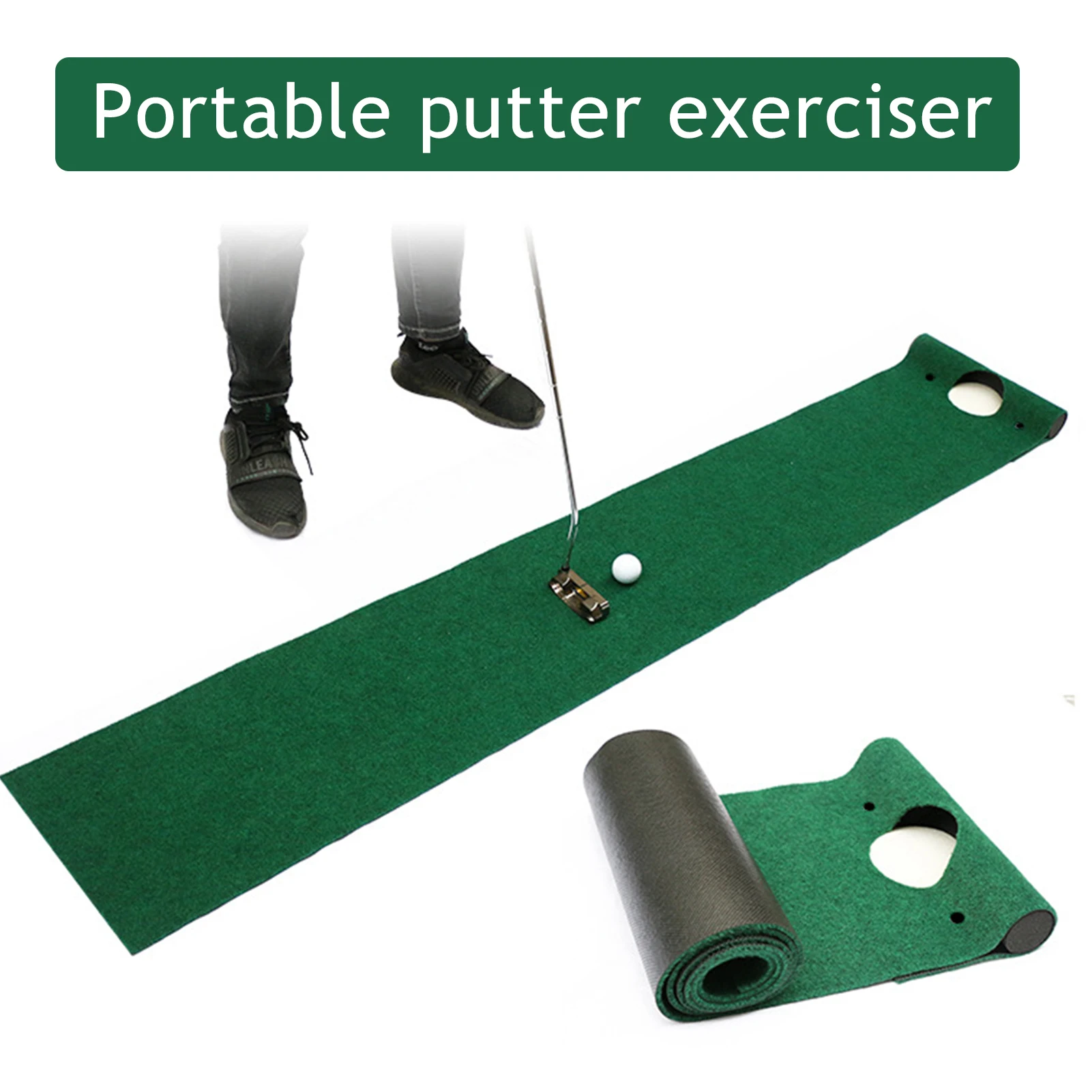 

Golf Mat Environmental Non-slip Golf Putting Carpet Mat For Indoor And Outdoor Batting Practice