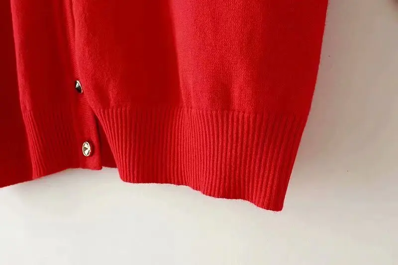 

Plus Size 2XL-4XL Black Red Women's Solid Cardigan Long Sleeved Simple Spring Autumn Outerwear