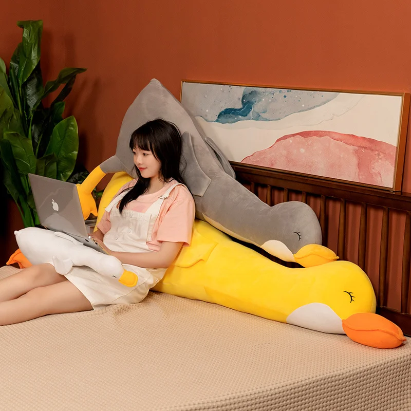 Игрушка плюшевая гигантская белая утка 120/160 см