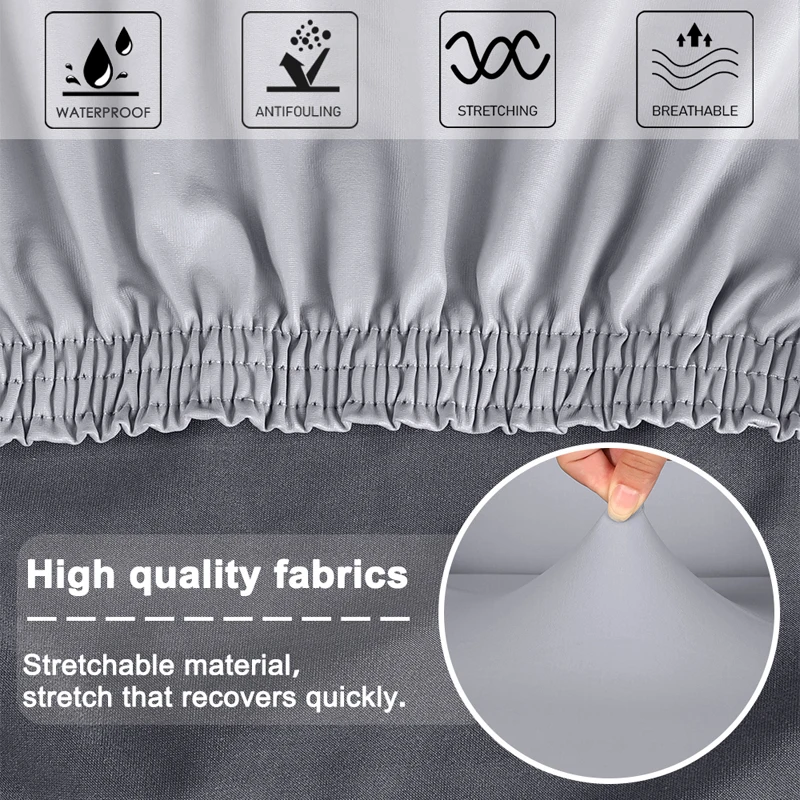 1/2/4/6 однотонный водонепроницаемый чехол из искусственной кожи с коротким задним