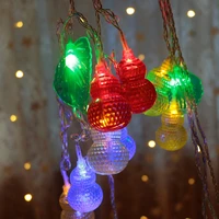 romantic gourd lights 10 leds festival string lights christmas lights for holiday party wedding red night light bar
