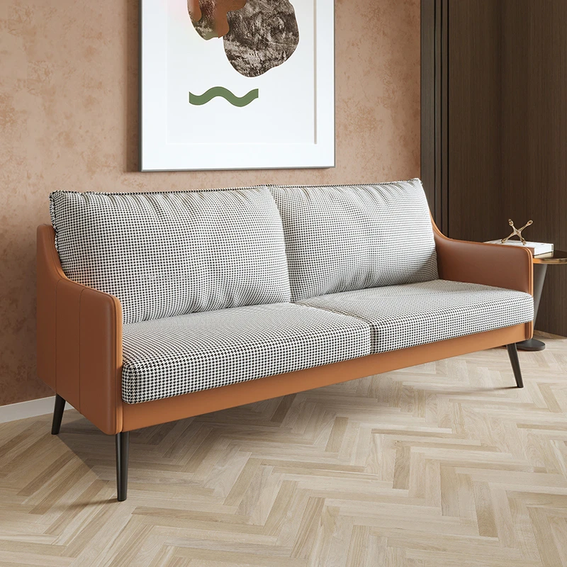 Диван-подлокотник тканевый для гостиной простая современная мебель в