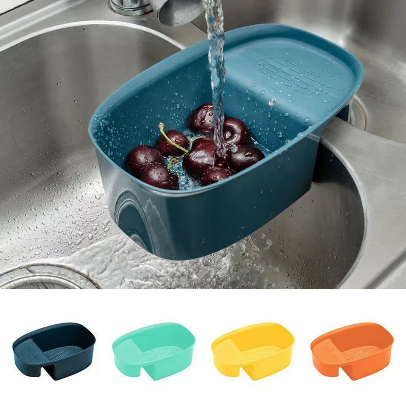 

Kitchen Sink Strainer Drain Fruit Vegetable Drainer Basket Self-standing Leftover Food Sink Garbage Filter Kitchen Sink Gadgets