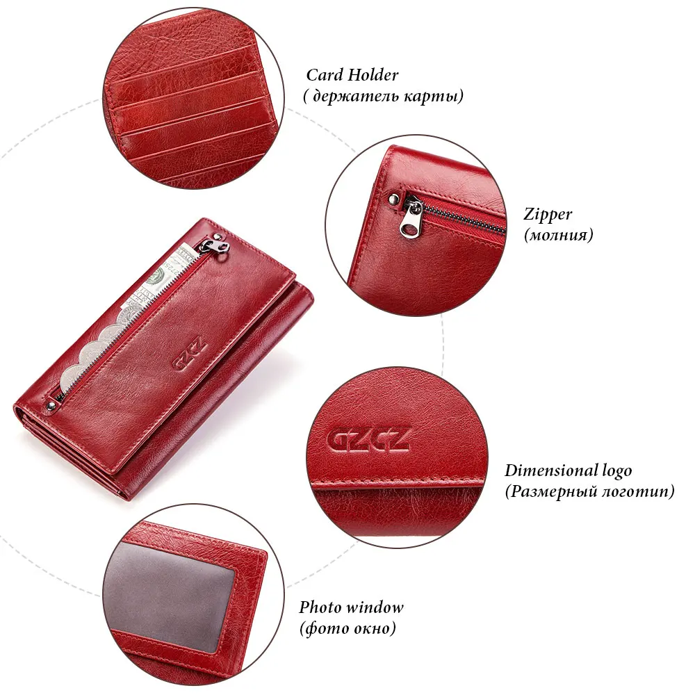 Кошелек женский из коровьей кожи с отделением для нескольких карт | Багаж и сумки