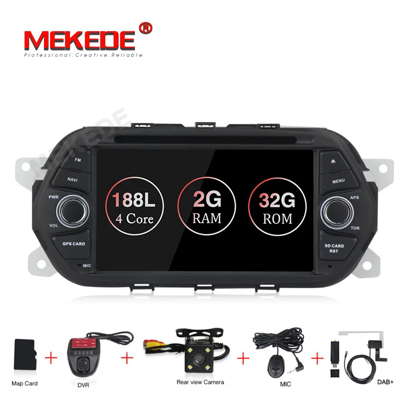 32G CAMERA DVR DAB MEKEDE HD 1024x600 1din Android 8,1 автомобиля стереонаушники DVD для Fiat Tipo Egea автоматическое радио GPS навигации - Цвет: 32G CAMERA DVR DAB