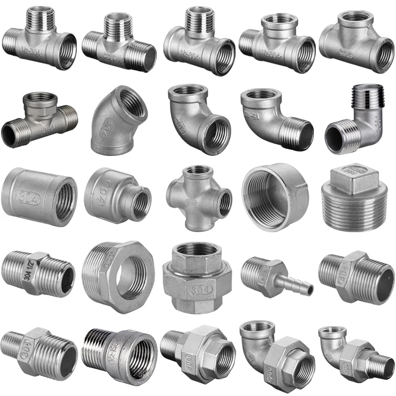 Соединитель для водопроводной трубы из нержавеющей стали 304 внутренний и внешний