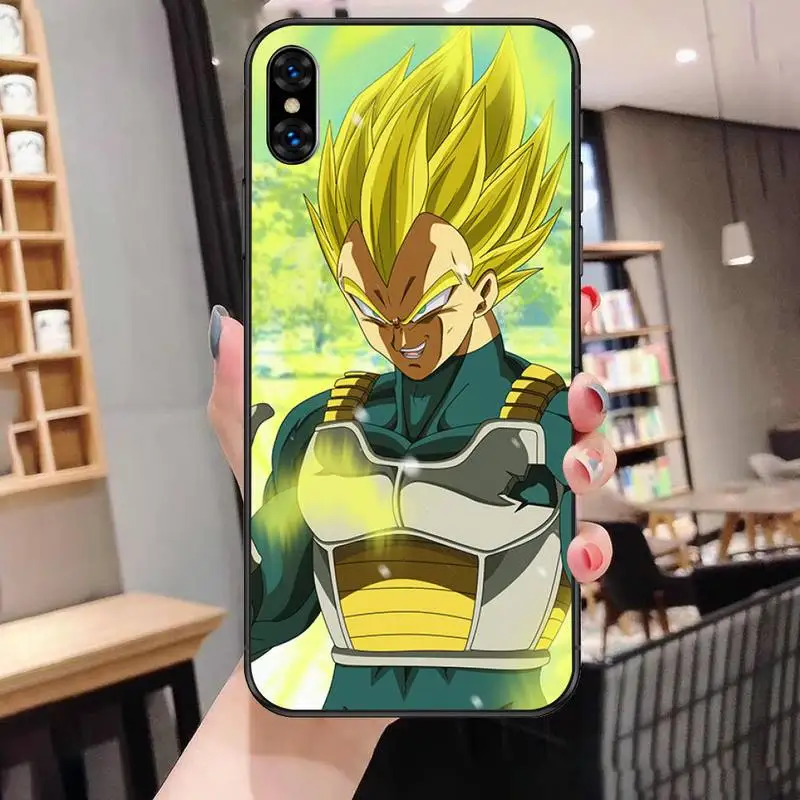 

anime majin vegeta Phone Case For Black-Iphone 5 5s se 6 6s 7 8 11 12 X Xs Xr Pro Plus Max Mini Cover