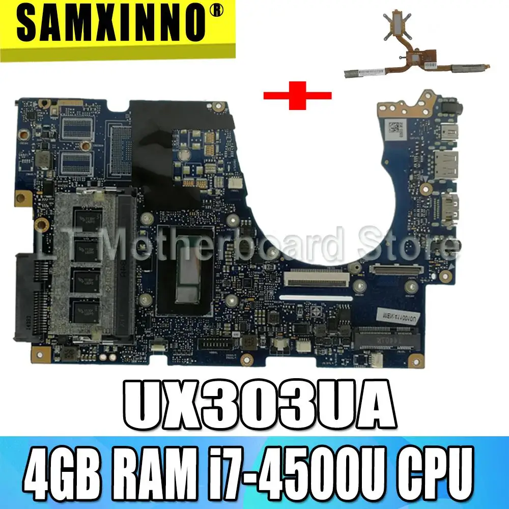 Для For Asus UX303UA UX303U UX303UB U303U материнская плата для ноутбука тест ok GM 4 Гб RAM i7 4500U CPU sed
