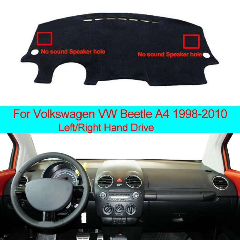 Крышка приборной панели автомобиля ковровая накидка для Volkswagen VW Beetle A4 1998-2004 2005 2006