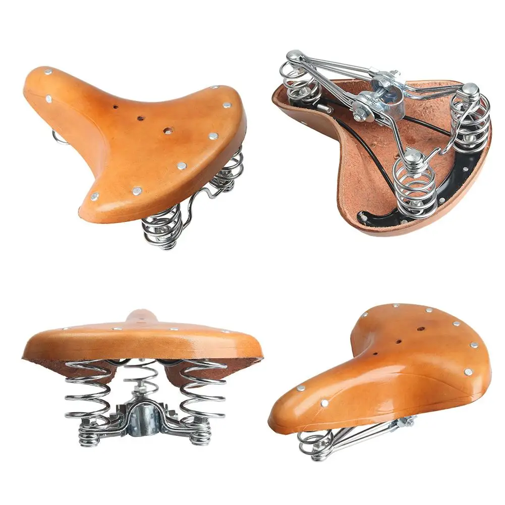 Новое поступление винтажное велосипедное седло из искусственной кожи двойное