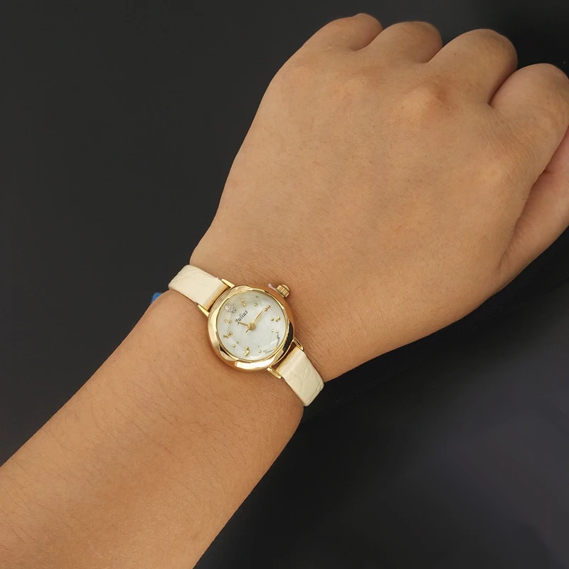 

Julius Women's Watch Leather Fashion Dress Ladies Wrist Female Clock Japan Quartz Steel Leather Mini Girl Children Gift Julius