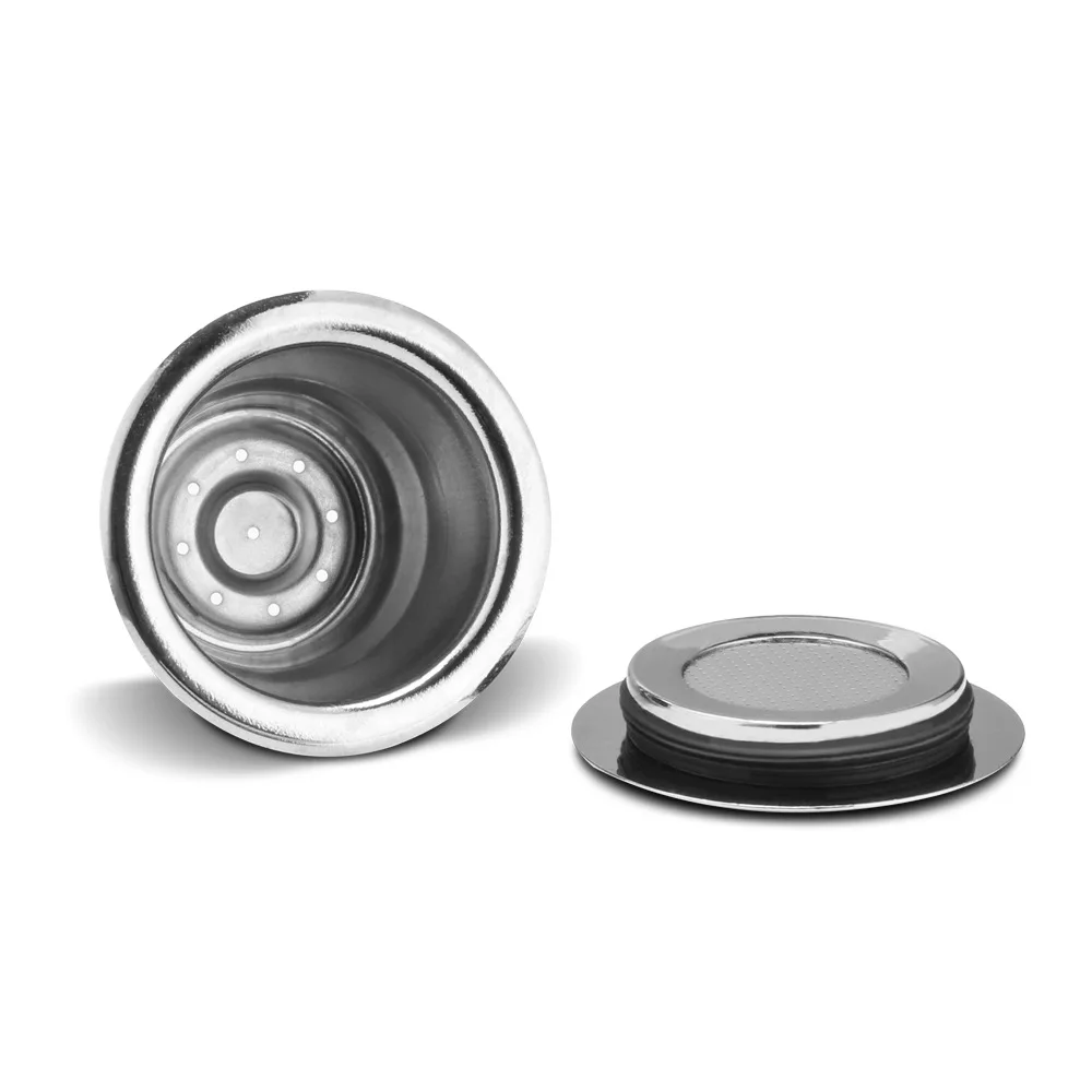 

Reusable Inox 2 In 1 Refillable Capsules Crema Espresso Reusable and Refillable