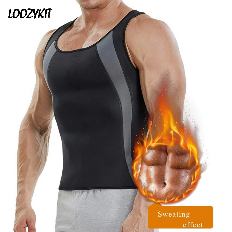 Sfit для мужчин талии тренер формирователь жилет Пот Горячая тренировки неопрена