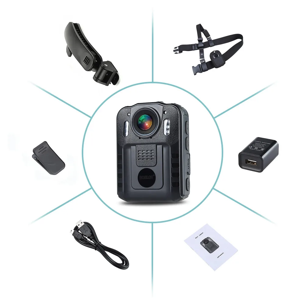 BOBLOV DVR WN9 HD 1296P NT96650 ИК камера ночного видения, камера безопасности, карманная полицейская камера, видео рекордер, ремень