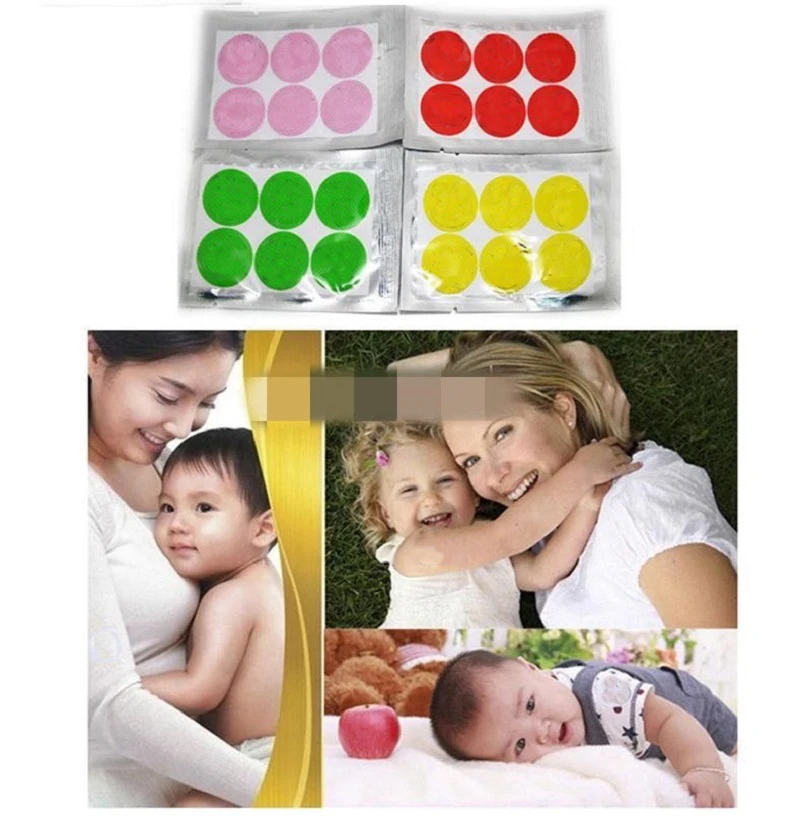 

120pcs/60pcs Mosquito Stickers DIY Mosquito Repellent Stickers Patches Cartoon Smiling Face Drive Repeller