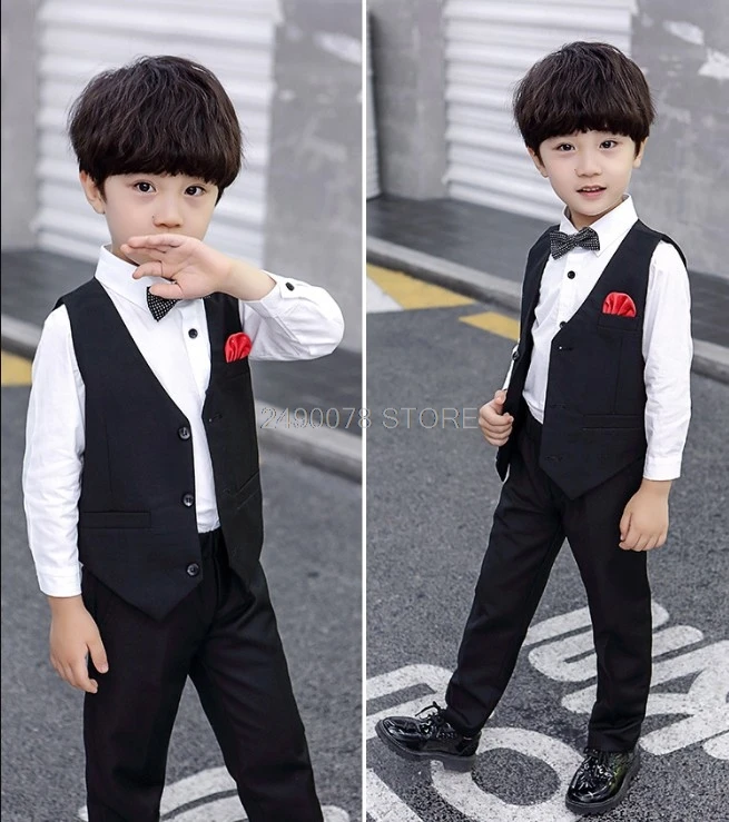 Костюм-Двойка для мальчиков жилет и штаны на день рождения свадьбу - купить по