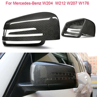 w204 for mercedes benz abces cla cls gla class w212 w207 w176 real carbon fiber replace new mirror cover car modification