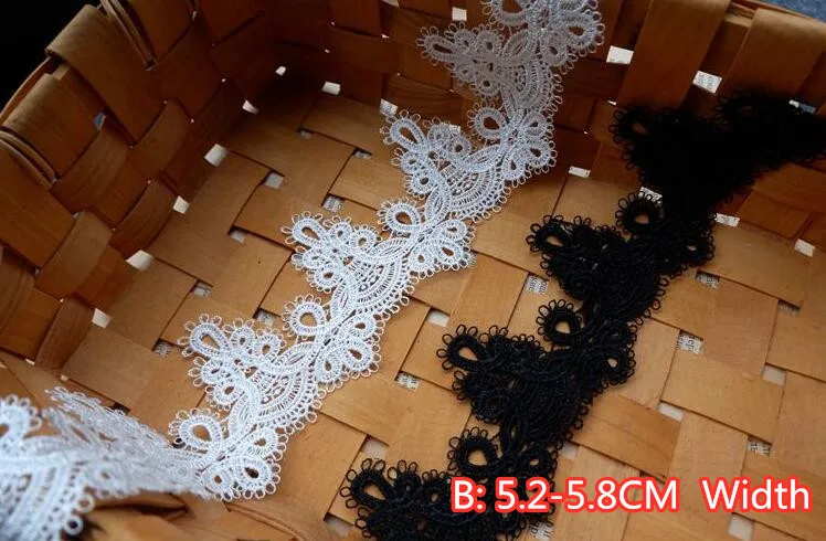 5yards/lot Exquisite Water Soluble Embroidery Lace Wedding Dress First Yarn DIY Clothing Accessories RS1217 | Дом и сад