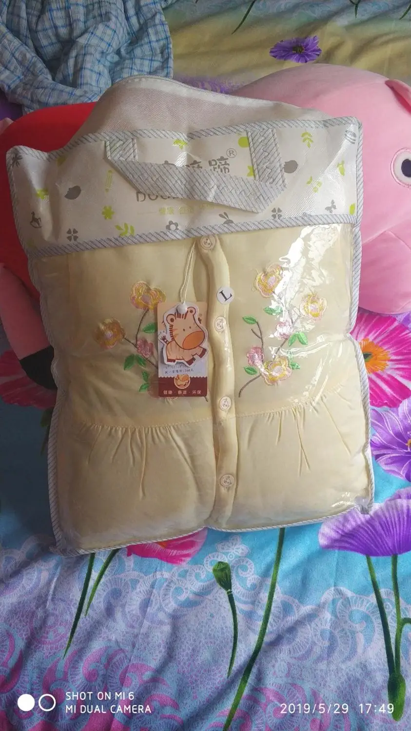 

Baby girl's thin cotton three-piece suit 3