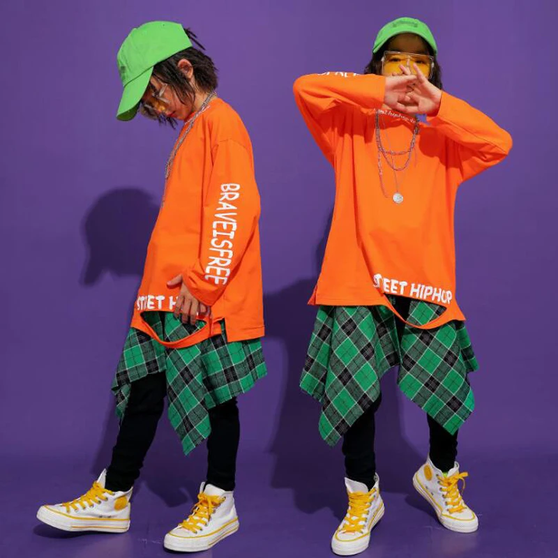 

Толстовка детская, в клетку, в стиле хип-хоп