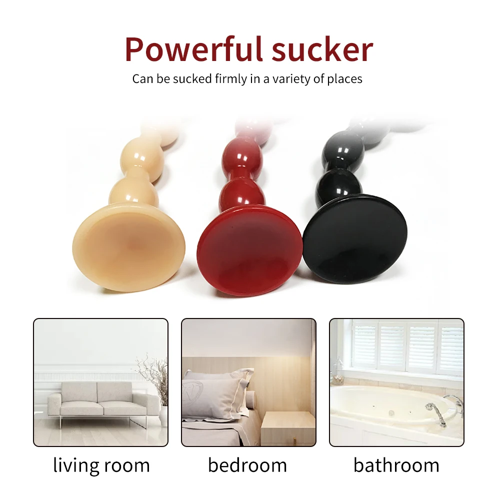 50 см супер длинный анальный шарик штекер с присоской простаты массажер Анальный