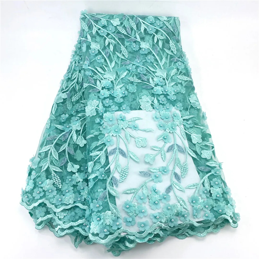 Роскошная кружевная ткань высокого качества 3d 092 5 ярдов/партия новейшее красное