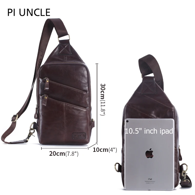 Сумка на плечо PI UNCLENew из натуральной кожи Повседневная Мягкая сумочка-слинг