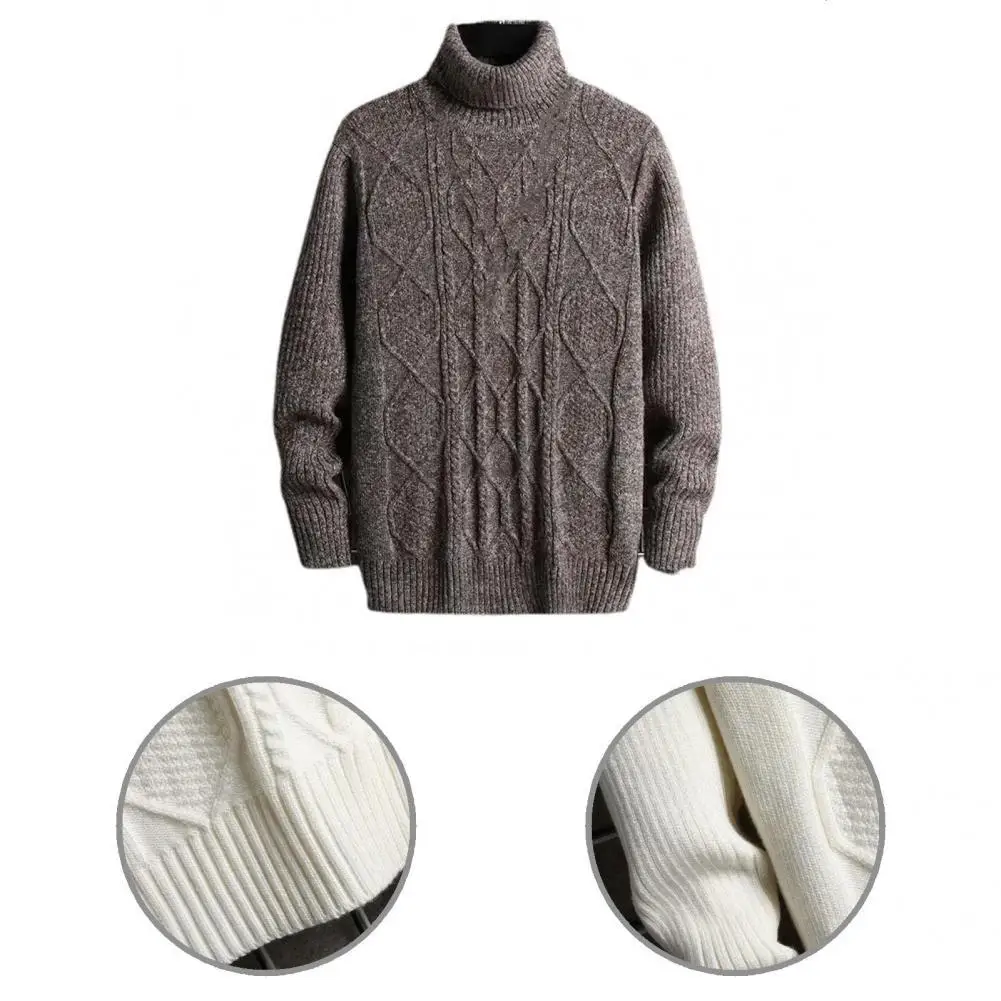 

Breathable Trendy Thick Loose Male Sweater All Match Male Sweater Elastic for Daily Wear