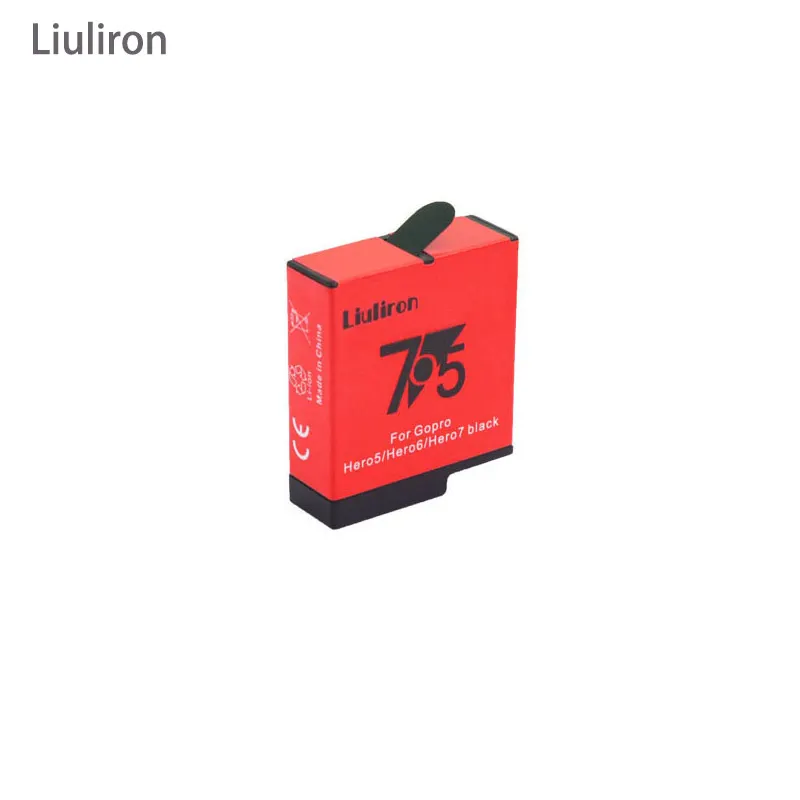 Оригинальная LIULIRON полностью декодированная батарея Go pro hero 7 для GoPro Go pro hero 5 6 7 8 hero 5 hero 7 black аксессуары для камеры - Цвет: 1battery