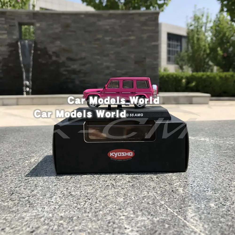Литая под давлением модель автомобиля для Kyosho G 55 A M 1:64 (розовый) + маленький