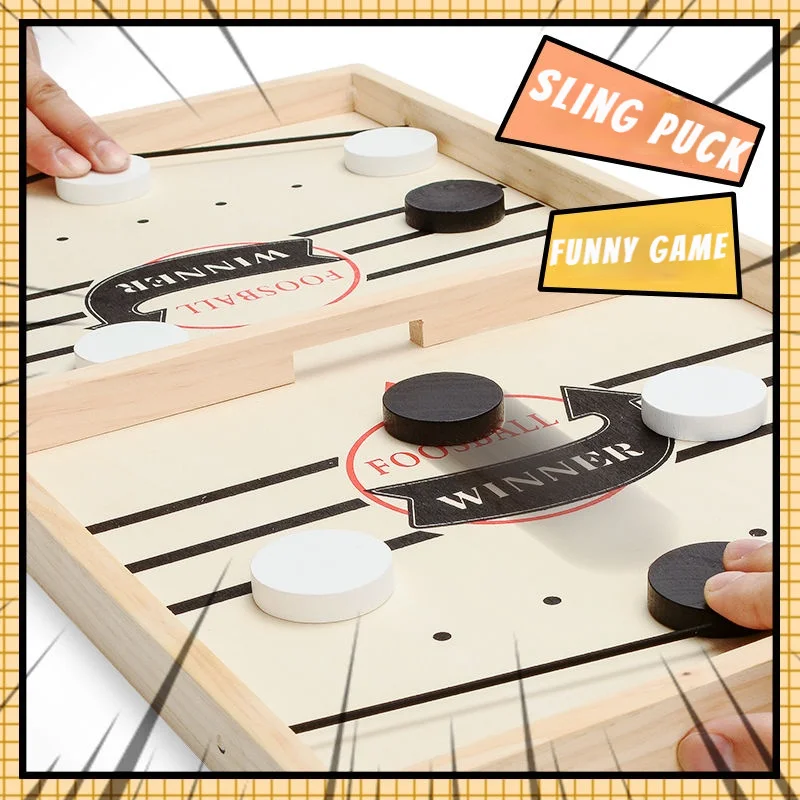 Fast Sling Puck Board Game Table Hockey Paced SlingPuck Party Family Interactive Toys For Children Adult Desktop Battle Gifts