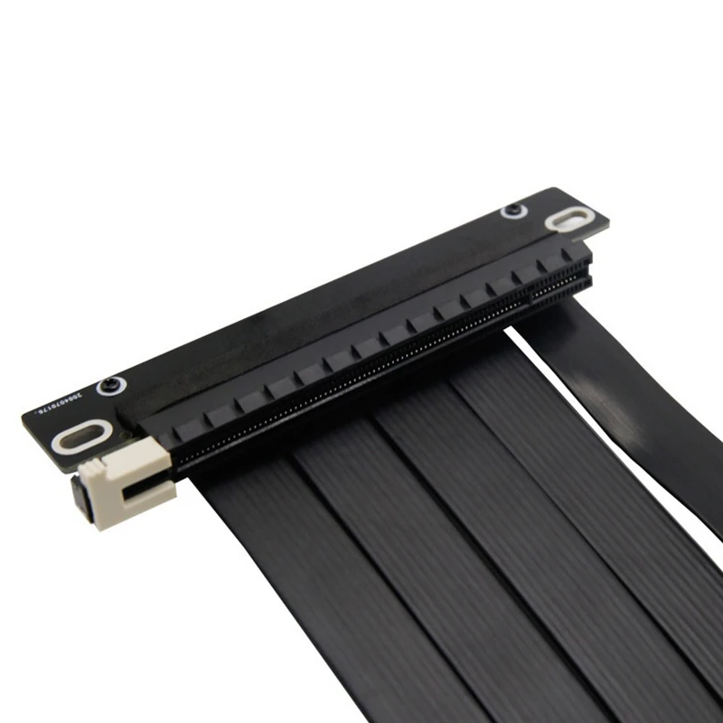 

Image Card Extension Cable Dual Reverse 18.5cm PCI-E X16 3.0 Full Speed Stability Compatible with ITX Mini Chassis