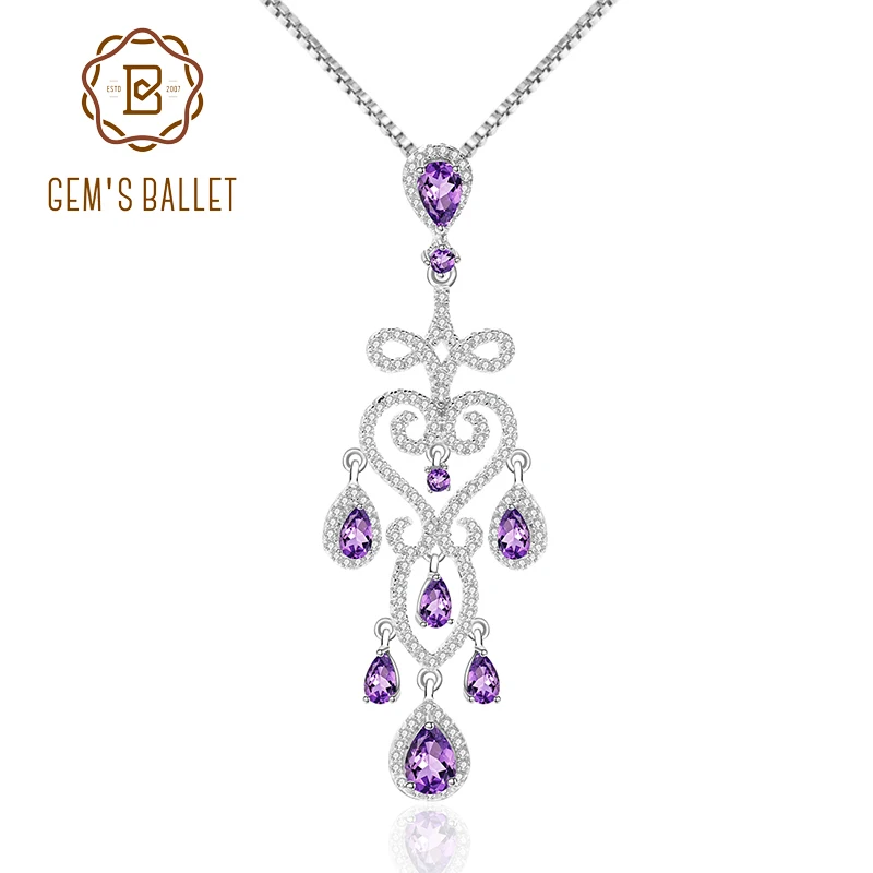 Ювелирное балетное 925 пробы серебряного цвета драгоценный камень натуральный