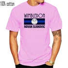 Новинка, футболка Novak Djokovic, теннисная майка Wimbledon The Champs 2021, белая и серая мужская футболка большого размера