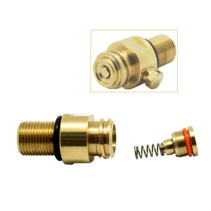 

Cylinder CO2 Refill Adapter TR21-4 Thread Converter Fit for CGA320 Connector X37B