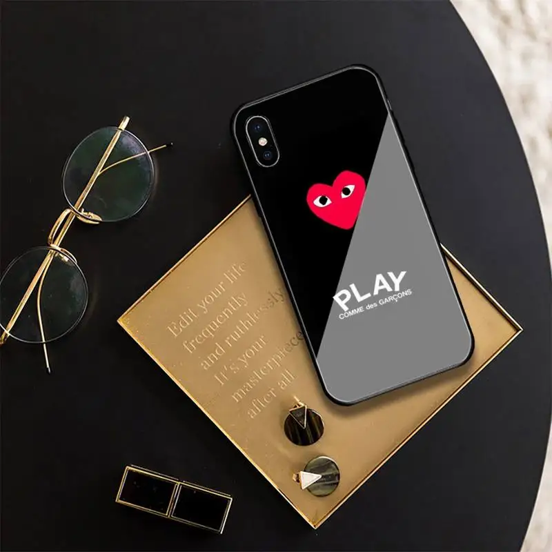 

Fashion Play Phone Case For Iphone 11 Pro XR XS MAX 8 X 7 6S 6 Plus Tempered Glass Cove Fundas