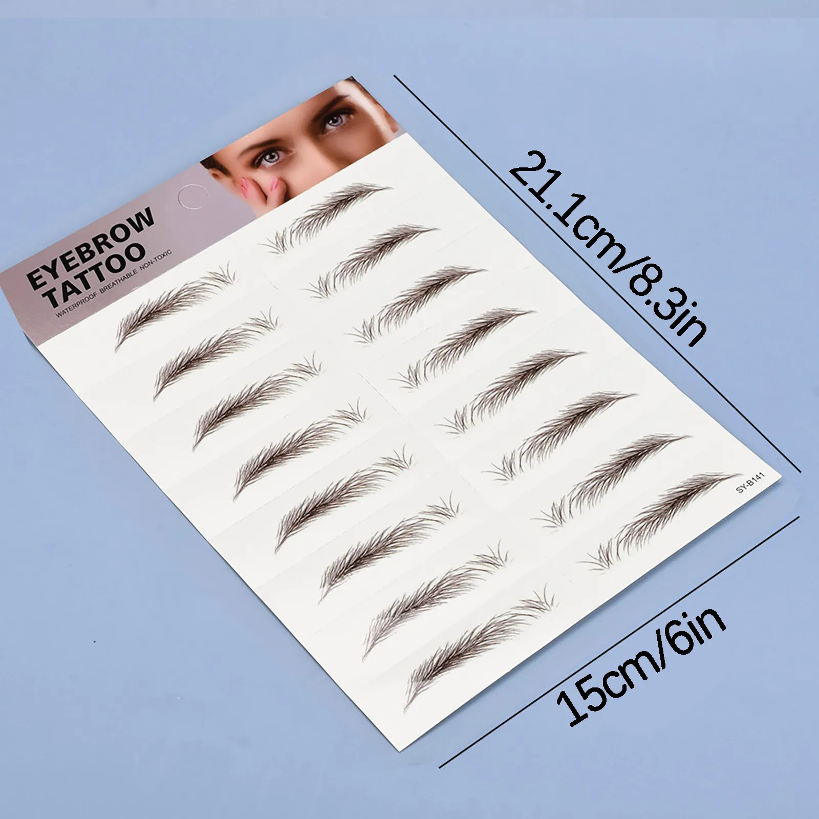 3D наклейка для бровей подлинный уход за бровями коррекция формы формирователь