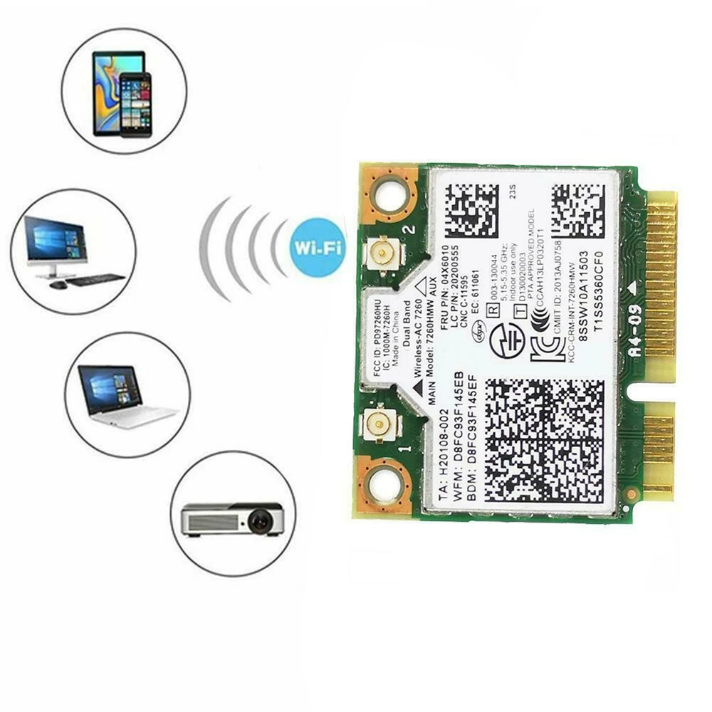 

Lenovo Thinkpad intel 7260 7260HMW AC dual band WiFi+BT 4.0 Wlan Card 04X6010