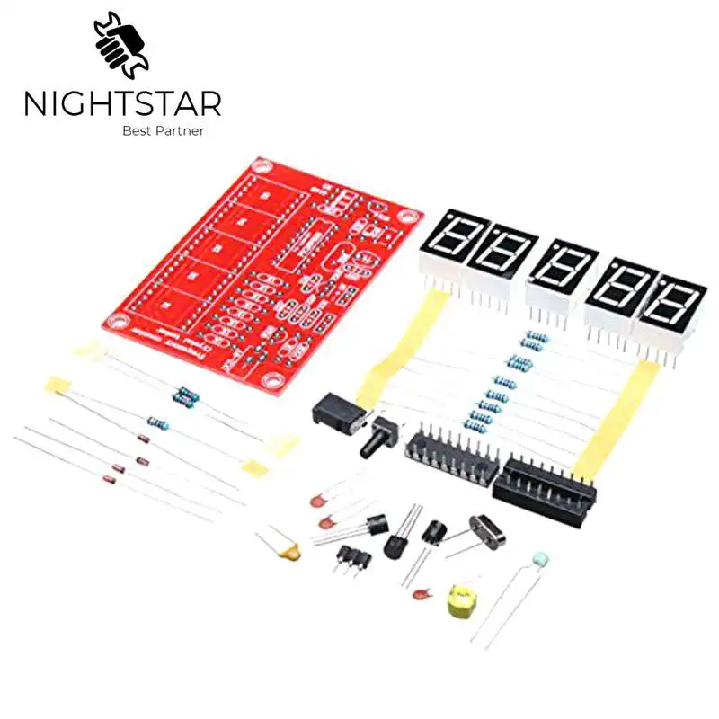 Кварцевый генератор счетчик частоты тестер DIY Kit 5 цифр Разрешение измерители частоты Frecuencimetro 1Hz-50 МГц