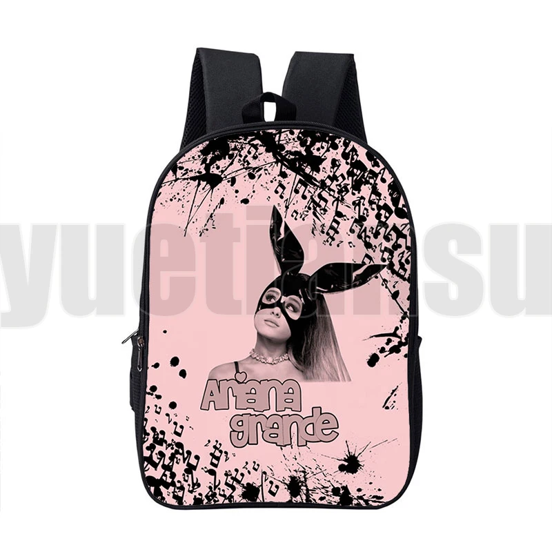 

Fashion Rapper 3D Ariana Grande Backpacks Kids 16 Inch Canvas Double Zipper Anime Children School Bags for Girls Mochila Ariana